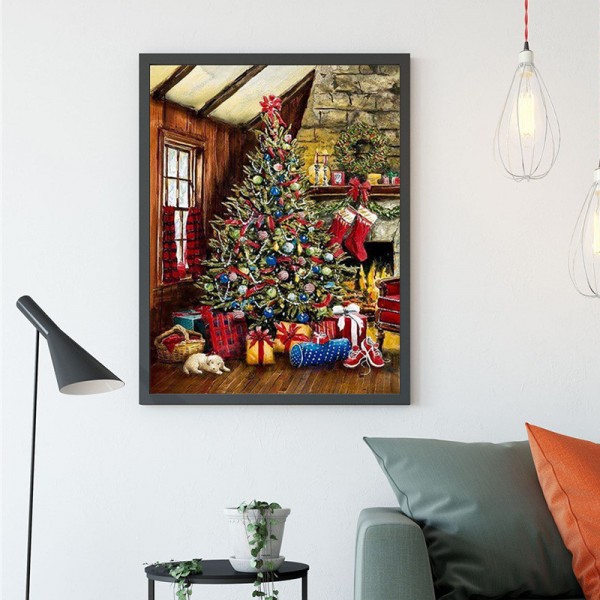 Festival&vocation Christmas Tree With Gifts Diamond Art